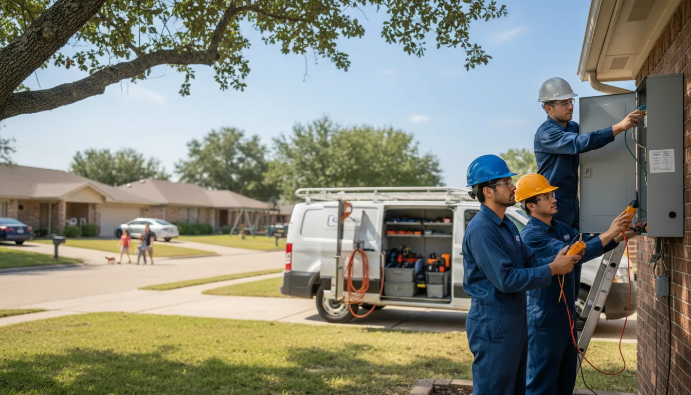 Certified electrician providing emergency electrical services in Hayes, VA